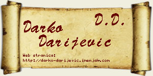 Darko Darijević vizit kartica